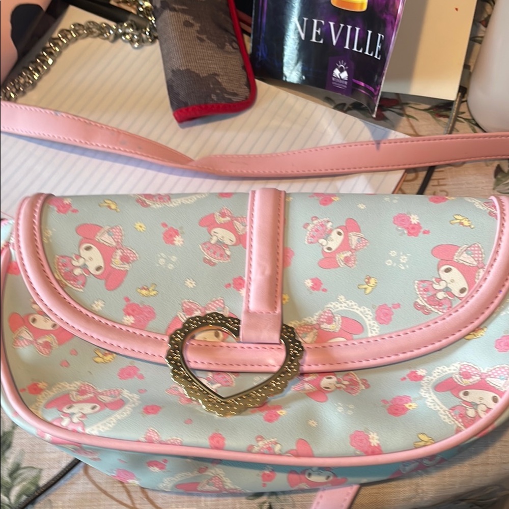 Cute Pink and Blue Character Crossbody Bag